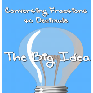 Common Core Aligned: Converting Fractions to Decimals